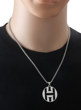 不锈钢钛钢男女NBA哈登标志项链