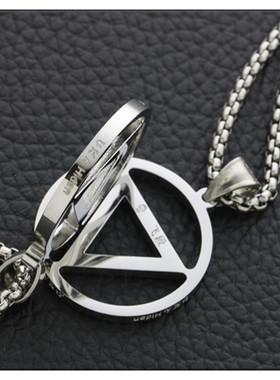 学生二次元火影忍者周边晓组织飞段不死吊坠钛钢男女项链长毛衣链