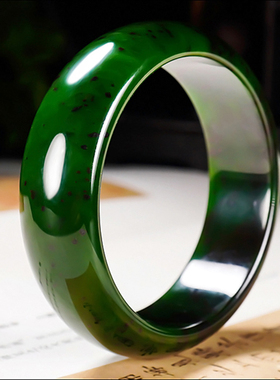 新疆冯立辉作品和田玉俄料7号矿红皮老料碧玉手镯80.12克内径57mm