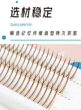 焦糖仙女分段式假睫毛棕色自然