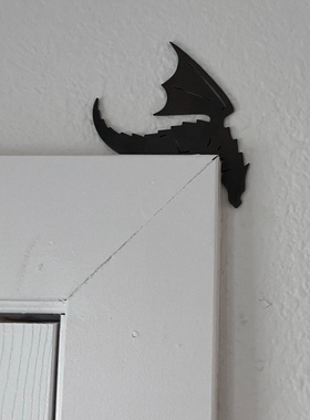 可爱龙金属门顶装饰门角摆件