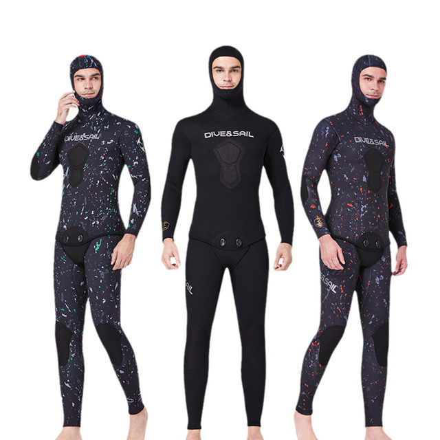 New diving suit 1.5mm3mm split light skin 5mm7mm fishing and hunting suit  winter warm semi-dry clothes rubber