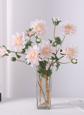 仿真花 波斯小野菊 家居客厅软装饰工程北欧婚庆摆件大理花假花