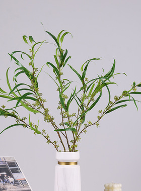 米粒叶仿真绿植 新款家居装饰盆景创意植物树叶婚庆摆件尤加利