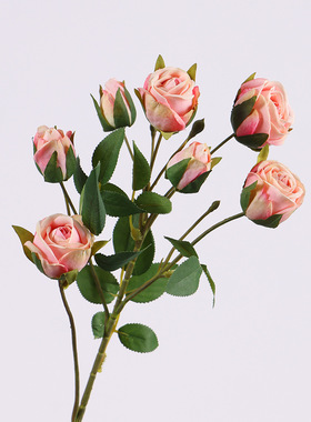 仿真花 钻石玫瑰花假花摆件 蔷薇花家居摄影摆设婚庆布置装饰