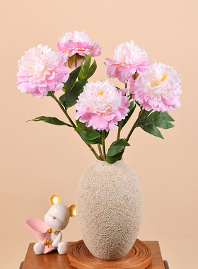 仿真花 冰淇淋芍药牡丹 欧式家居客厅软装饰工程婚庆摆件布景