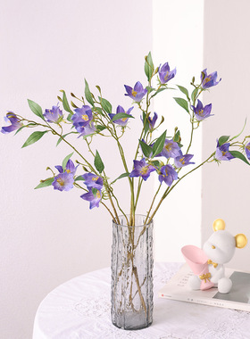 仿真花 风铃桔梗花 高档轻奢北欧家居软装饰工程婚庆摆件造景