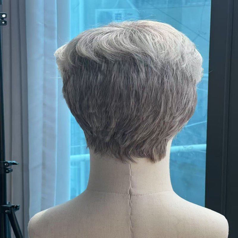 外国人假发帅气蓬松短发奶奶灰色假发欧美男士灰白发套演出假发,淘宝优惠券,粉丝福利购,淘宝优惠卷