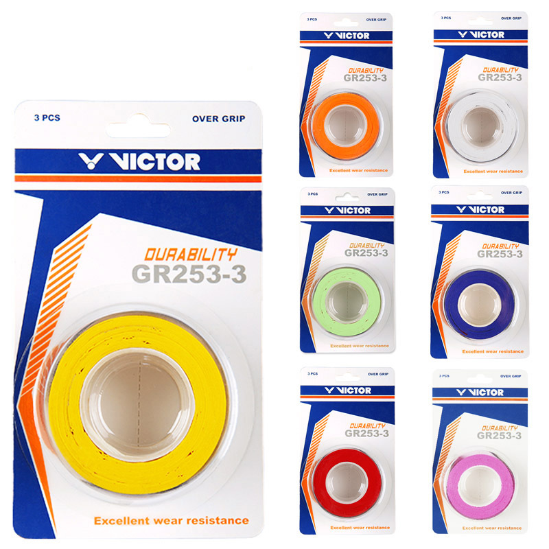 新款正品勝利VICTOR威克多羽毛球手膠/吸汗帶 GR253-3 三隻裝