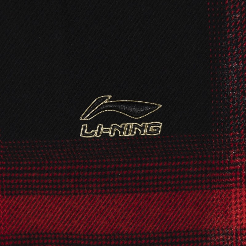 李宁日进斗金外套男子2026春季红色复古格子宽松连帽夹克AFDW137,淘宝优惠券,粉丝福利购,淘宝优惠卷