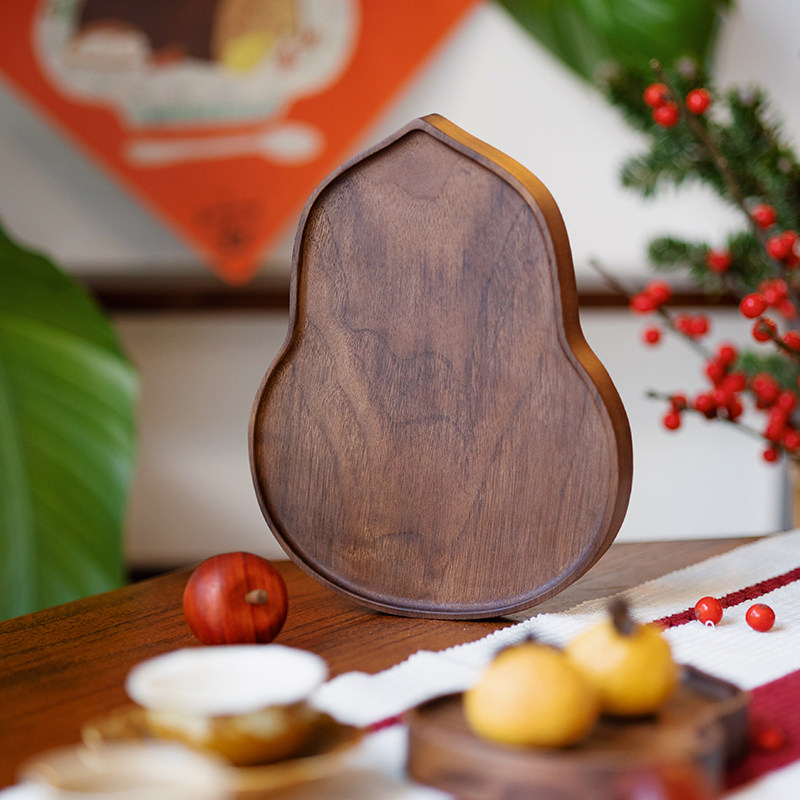 葫芦盘/黑胡桃木盘茶道壶承垫小茶盘托盘功夫茶具收纳,淘宝优惠券,粉丝福利购,淘宝优惠卷