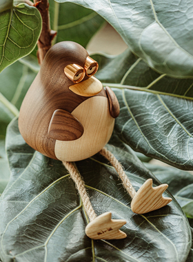 创木工坊长腿大鸟装饰