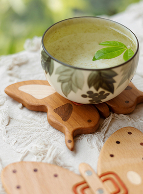 蝴蝶翩翩/创木工坊创意实木家居装饰摆件植物工艺品礼物