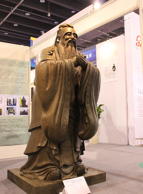 玻璃钢校园文化风古代景观雕塑