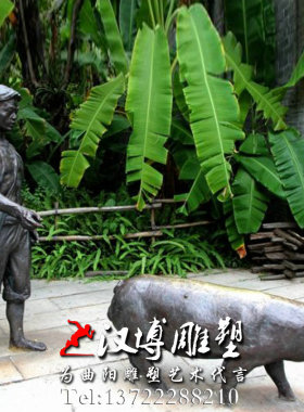 民俗文化少女景观人物雕塑定制