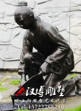 玻璃钢古代户外景观雕塑定制