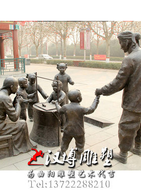 玻璃钢民俗文化户外景观人物雕塑