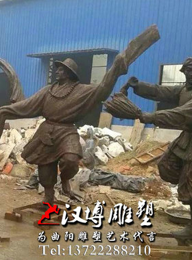 玻璃钢文化少数民族风人物雕塑