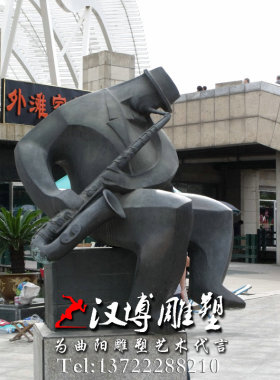 拉小提琴少女音乐商业街主题雕塑