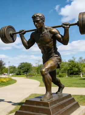 铸铜校园运动人物雕塑定制厂家