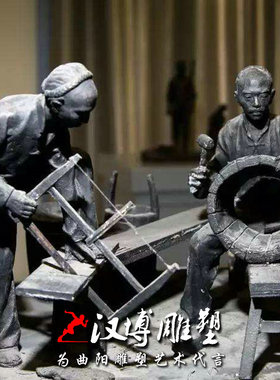 景观玻璃钢民俗商业街人物雕塑