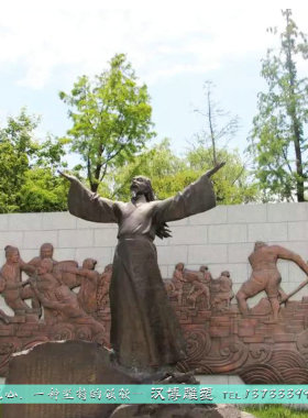 玻璃钢廉政主题园林可定制仿铜