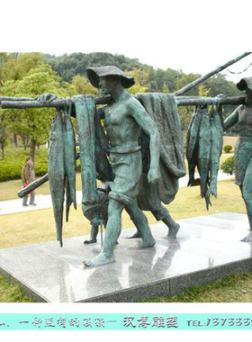 玻璃钢人物户外广场主题文化仿铜