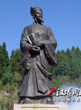 玻璃钢古代人物雕塑