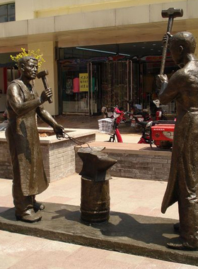 玻璃钢城市广场园林景观人物雕塑