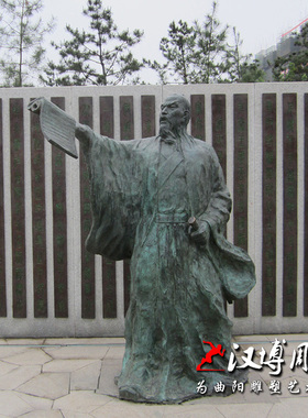 玻璃钢姜子牙古代人物雕塑