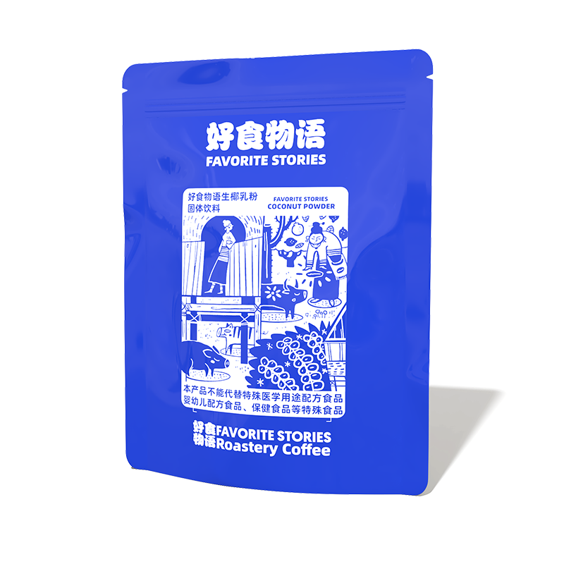 好食物语 速溶生椰汁厚椰乳粉椰浆浓香椰子汁300g装 - 图3