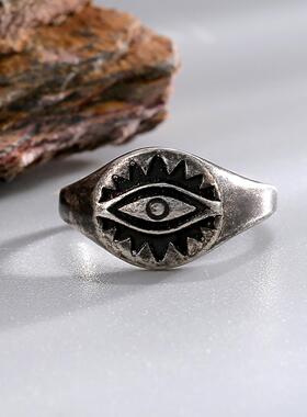 复古恶魔之眼中古戒指曼谷公园