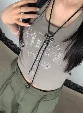 克罗十字民族长款编织项链BKP