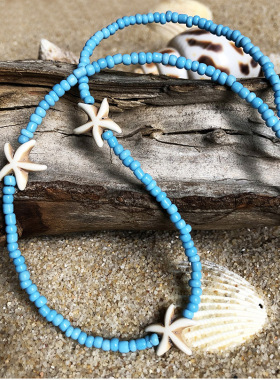 BKP曼谷公园「跳舞海星」复古天然串珠项链五角星度假小众锁骨链