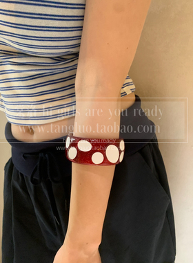 棠洛 欧美辣妹风红色亚克力手镯小众高级感手环亚文化y2k手饰品潮