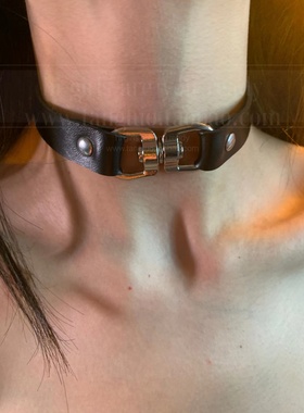 双扣头设计感朋克项圈女choker