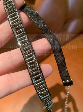蒸汽朋克手工钉珠暗黑风项链