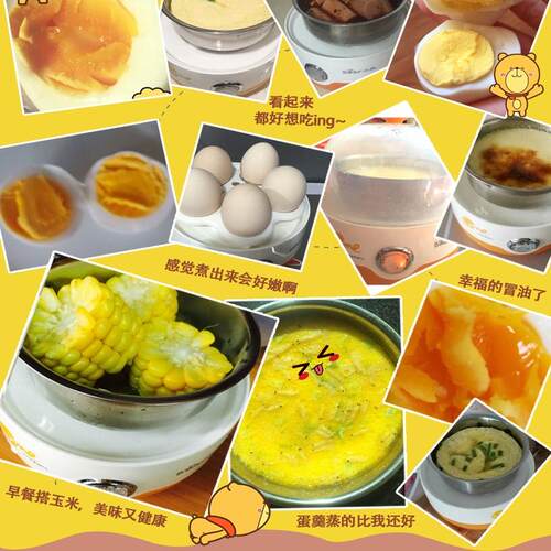 小熊煮蛋器 蒸蛋器自动断电蒸蛋机家用小型迷你早餐神器多功能1人 - 图1