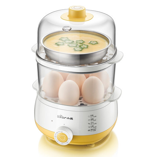 小熊煮蛋器双层蒸蛋器 煮蛋机自动断电家用定时小型蒸鸡蛋羹神器 - 图3