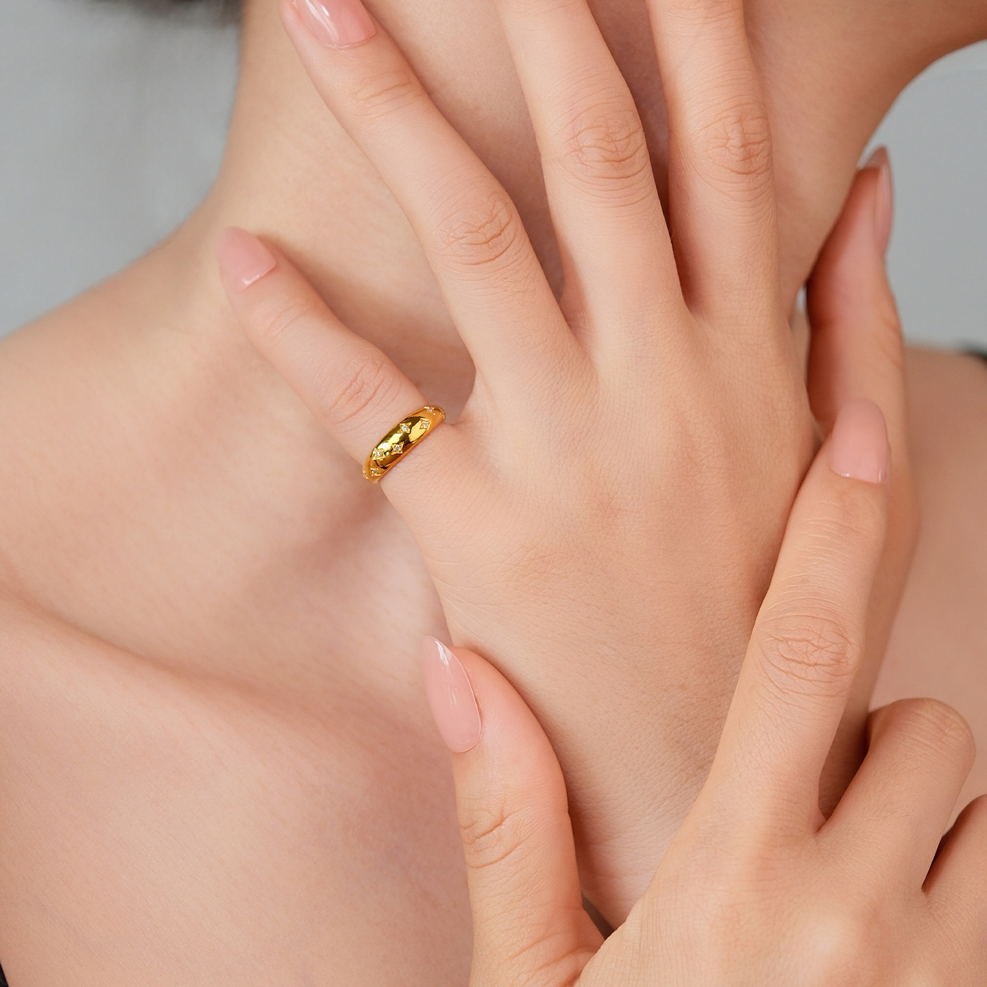 Pelikan Jewelry Diamond Gold Starry Tail Ring