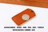 Genuine first-layer cowhide mini card holder for bus access card