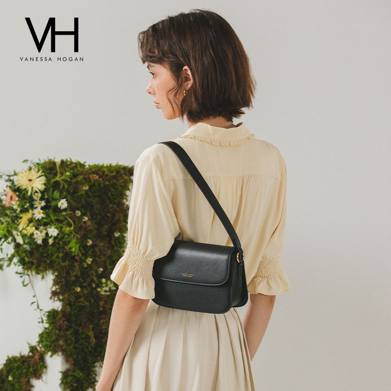 vh 2022秋冬款纯色极简琥珀单肩包 vanessahogan女士包袋