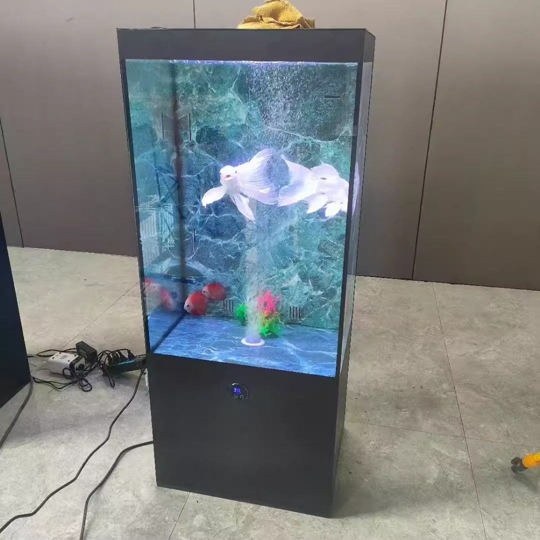 客厅时尚落地款免换水金晶超白玻下过滤家用养鱼多功能智能鱼缸,淘宝优惠券,粉丝福利购,淘宝优惠卷