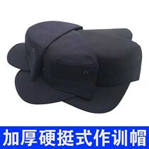 Chapeau de formation dété casque de sécurité pour hommes chapeau de sécurité Breathable Black Property Hotel Gatekeeper chapeau Chapeau de combat