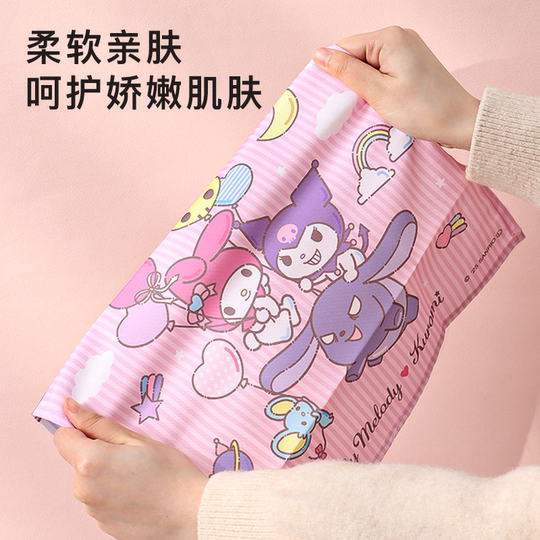 三丽鸥儿童专用手帕女士随身可爱小方巾幼儿园小学生擦汗擦手手绢