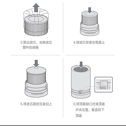 日本cado空气净化器AP-C100/110/120G/130原装滤芯FL-C120/C130 - 图3