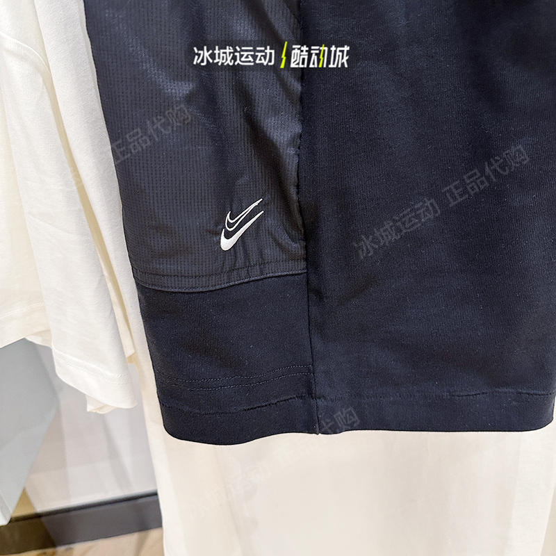 Nike/耐克2023夏季新款男子休闲运动双勾篮球五分短裤DX0204-010-图1