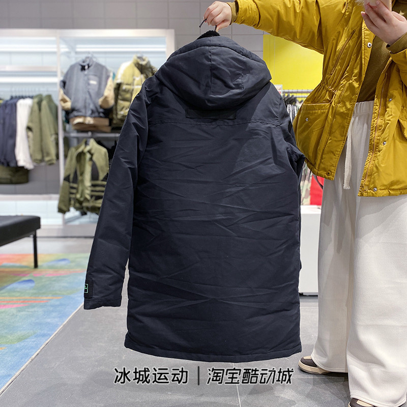 Adidas/阿迪达斯三叶草两件套可拆羊羔绒马甲羽绒服H58061 H58062 - 图2