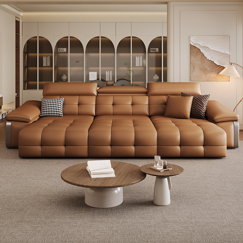 电动沙发功能真皮客厅新款可趟可睡可伸缩调节直排三人位一体两用,淘宝优惠券,粉丝福利购,淘宝优惠卷