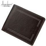 Короткий бумажник, кожаный вместительный и большой кошелек, из натуральной кожи, воловья кожа, в корейском стиле